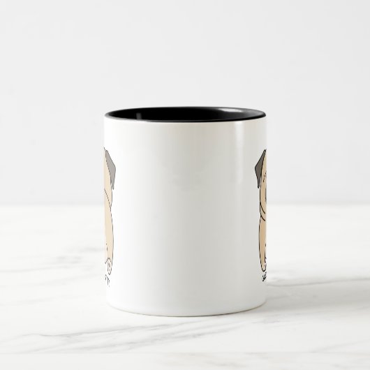 Pawsitiv Unglaublich witzig! 🐶 😂 Zweifarbige Tasse (Mittel)