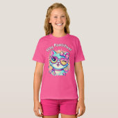 🐱 ✨ Pawsitive Bleibe - Das Niedlichste Cat T-Shir T-Shirt (Vorne ganz)