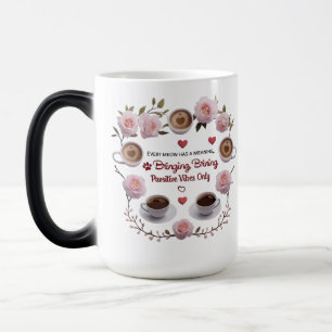 Pawsitive Blüte - herzlicher Kaffee-Magie Morphing Verwandlungstasse