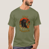 Pawsitive Dackel bleibe T-Shirt (Vorderseite)