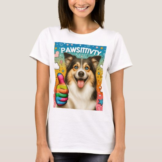 Pawsitive Energie T-Shirt (Vorderseite)