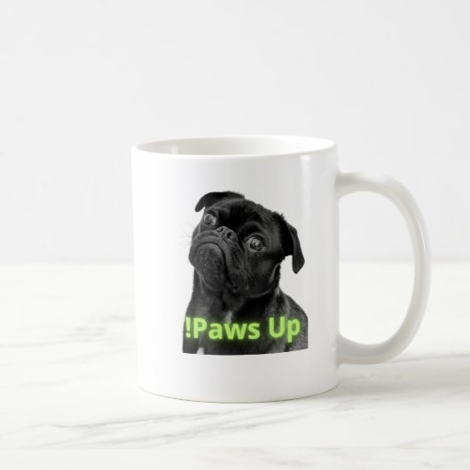 Pawsitive Hunde-Tasse bleibe - Minimalistischer Sc Kaffeetasse (Rechts)