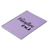 Pawsitive Schwarze Katze bleibe Notizblock (Linke Seite)