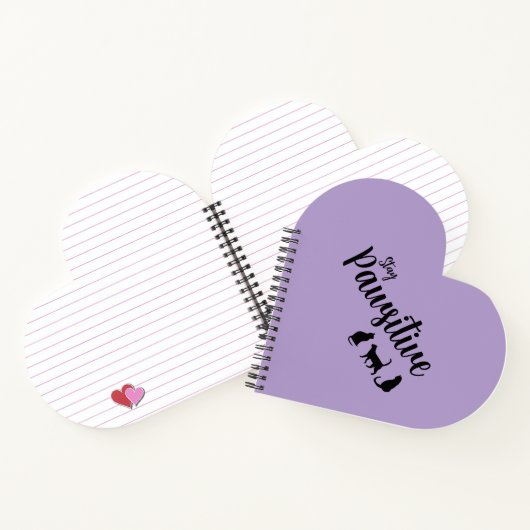 Pawsitive Schwarze Katze bleibe Notizblock (Innenseite)