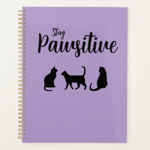 Pawsitive Schwarze Katze bleibe Planer