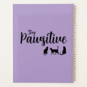 Pawsitive Schwarze Katze bleibe Planer (Rückseite)