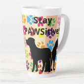 Pawsitive Silhouette von Hund und Katze bleibe Milchtasse (Rechte Ecke)