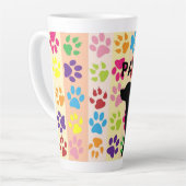 Pawsitive Silhouette von Hund und Katze bleibe Milchtasse (Linke Ecke)