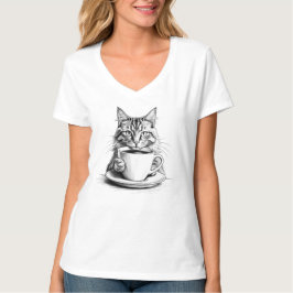 Pawsitive Vibes & Coffee T-Shirt