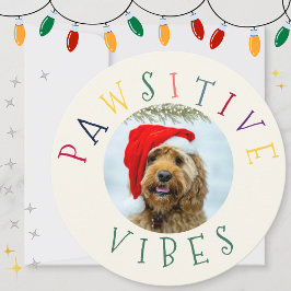 Pawsitive Vibes farbenfrohe Pet Circle Holiday Car Save The Date