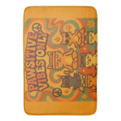 Pawsitive Vibes Only Badematte (Vorderseite Vertikal)