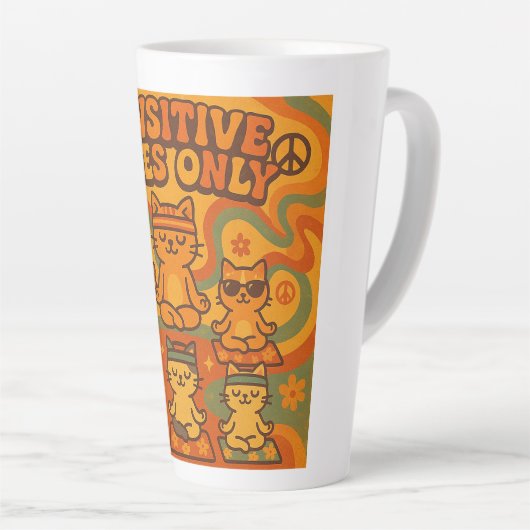 Pawsitive Vibes Only Milchtasse (Rechte Ecke)