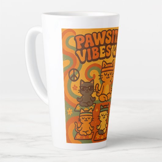 Pawsitive Vibes Only Milchtasse (Linke Ecke)