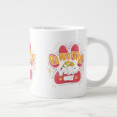 Pawsitive Vibes Only Paw Print Mug Jumbo-Tasse (Rechts)