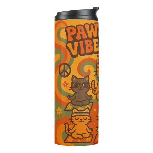 Pawsitive Vibes Only Thermosbecher (Nach links gedreht)