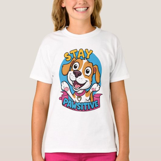 Pawsitive Vibes T-Shirt (Vorderseite)