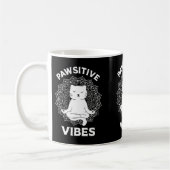 Pawsitive Vibes Zen Kitty Cat Besitzer Cat Mama & Kaffeetasse (Links)