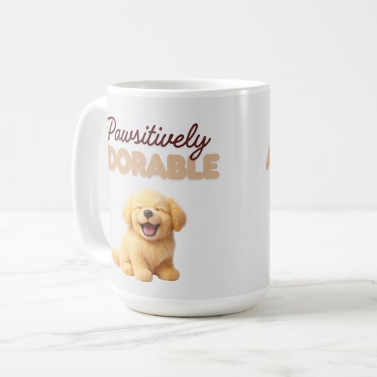 Pawsitively Adorable  Kaffeetasse (Vorderseite Links)