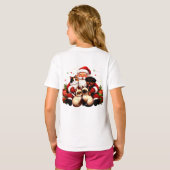 Pawsitively Cozy Christmas with Santa & Pets T-Shirt (Schwarz voll)