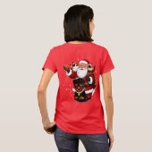Pawsitively Enchanted: Santa’s Magical Pet Moment T-Shirt (Schwarz voll)