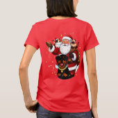 Pawsitively Enchanted: Santa’s Magical Pet Moment T-Shirt (Rückseite)