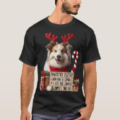 PAWSITIVELY FESTIVE Dog | Funny Christmas Cookies T-Shirt (Vorderseite)