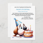 Pawsitively Fun Birthday Einladung (Vorne/Hinten)