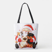 Pawsitively Huggable: Santa’s Snuggle Squad Tasche (Rückseite)