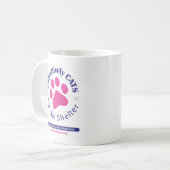 PAWSitively KATZEN Logo-Tasse Kaffeetasse (Vorderseite Links)