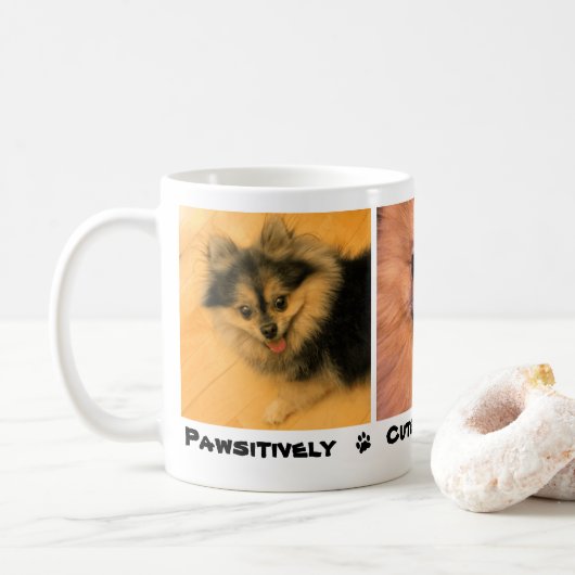 Pawsitively niedliches und entzückendes kaffeetasse (Mit Donut)