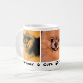 Pawsitively niedliches und entzückendes kaffeetasse (Vorderseite Links)