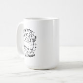 "Pawsitively Perfect" Dachshund-Bistro-Tasse Kaffeetasse (Vorderseite Links)