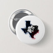Pawsitively prächtiges Texas Button (Vorne & Hinten)