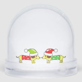 Pawsitively the Best Holiday – Dog Design Schneekugeln (Rückseite)