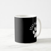 Pawsitives Shirt bleibe - Hunde Katzenkatze Niedli Kaffeetasse (VorderseiteRechts)