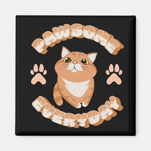 Pawsome alltäglich magnet (Vorne)