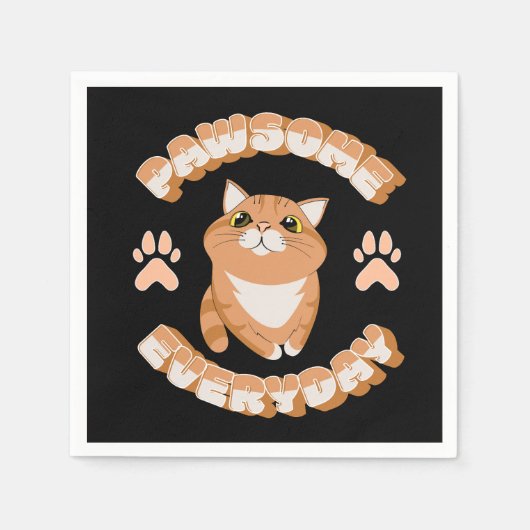 Pawsome alltäglich serviette (Vorderseite)