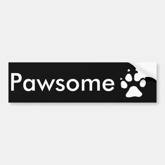Pawsome Autoaufkleber (Vorne)