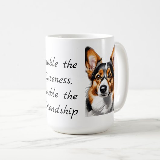 Pawsome Corgi Companion Tasse (VorderseiteRechts)