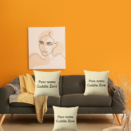 Pawsome Cuddle Zone Niedlich Cat Personalisiert Cr Kissen