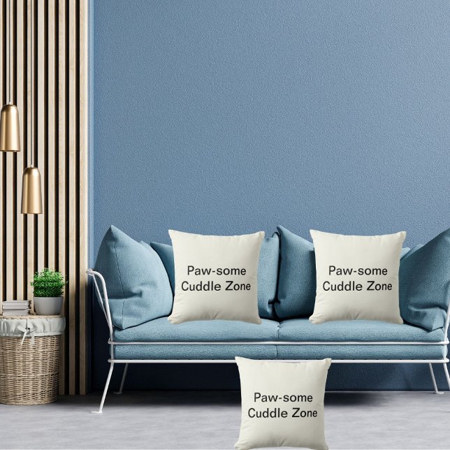 Pawsome Cuddle Zone Niedlich Cat Personalisiert Fu Kissen (Von Creator hochgeladen)