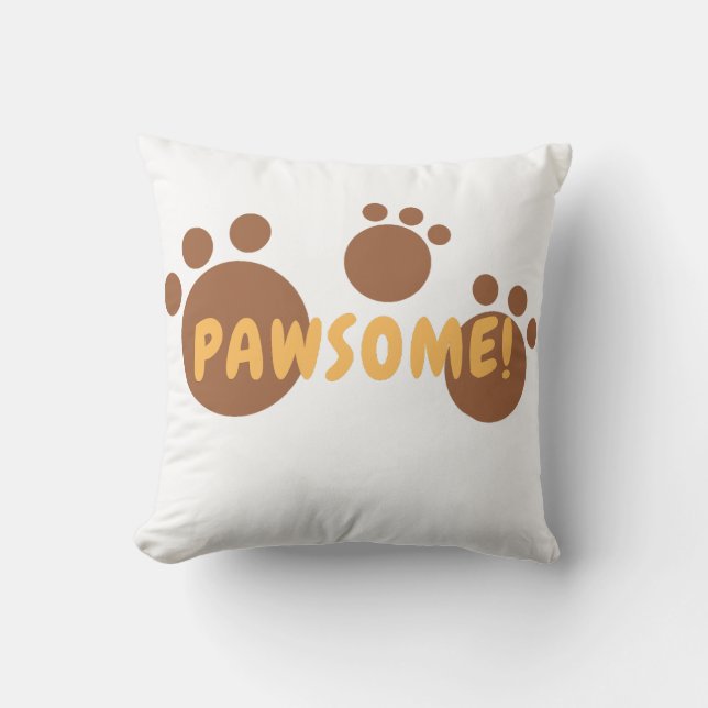 Pawsome for cat love women kissen (Vorderseite)