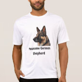 Pawsome German Shepherd T-Shirt (Vorderseite)