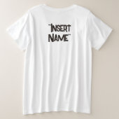 Pawsome Große Größe T-Shirt (Design Rückseite)