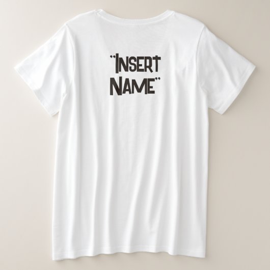 Pawsome Große Größe T-Shirt (Design Rückseite)