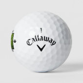 Pawsome Hund Mama Paw Prints Dog's Foto Golfball (Logo)