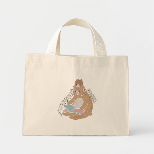 Pawsome Mama Mini Tote Bag Stoffbeutel (Vorne)