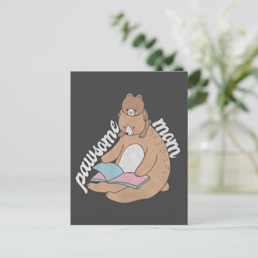 Pawsome Mama Postkarte (Stehend Vorderseite)