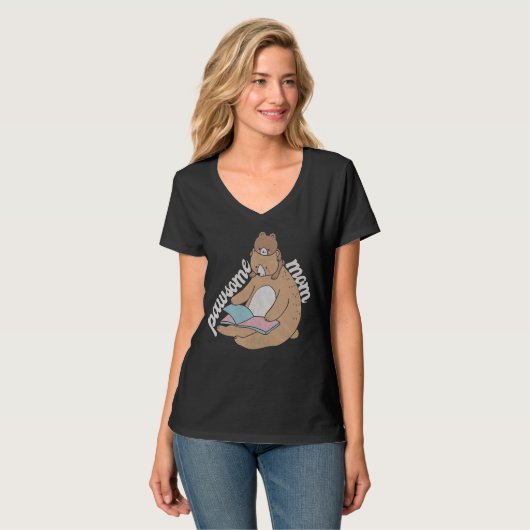 Pawsome Mama T - Shirt (Vorderseite Vollansicht)