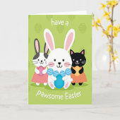 Pawsome Osterkarten für Freunde Karte (Gelbe Blume)